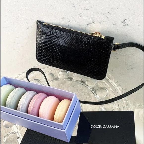 Authentic Dolce & Gabbana Limited Edition Black Python Card Wallet - Picture 9 of 11